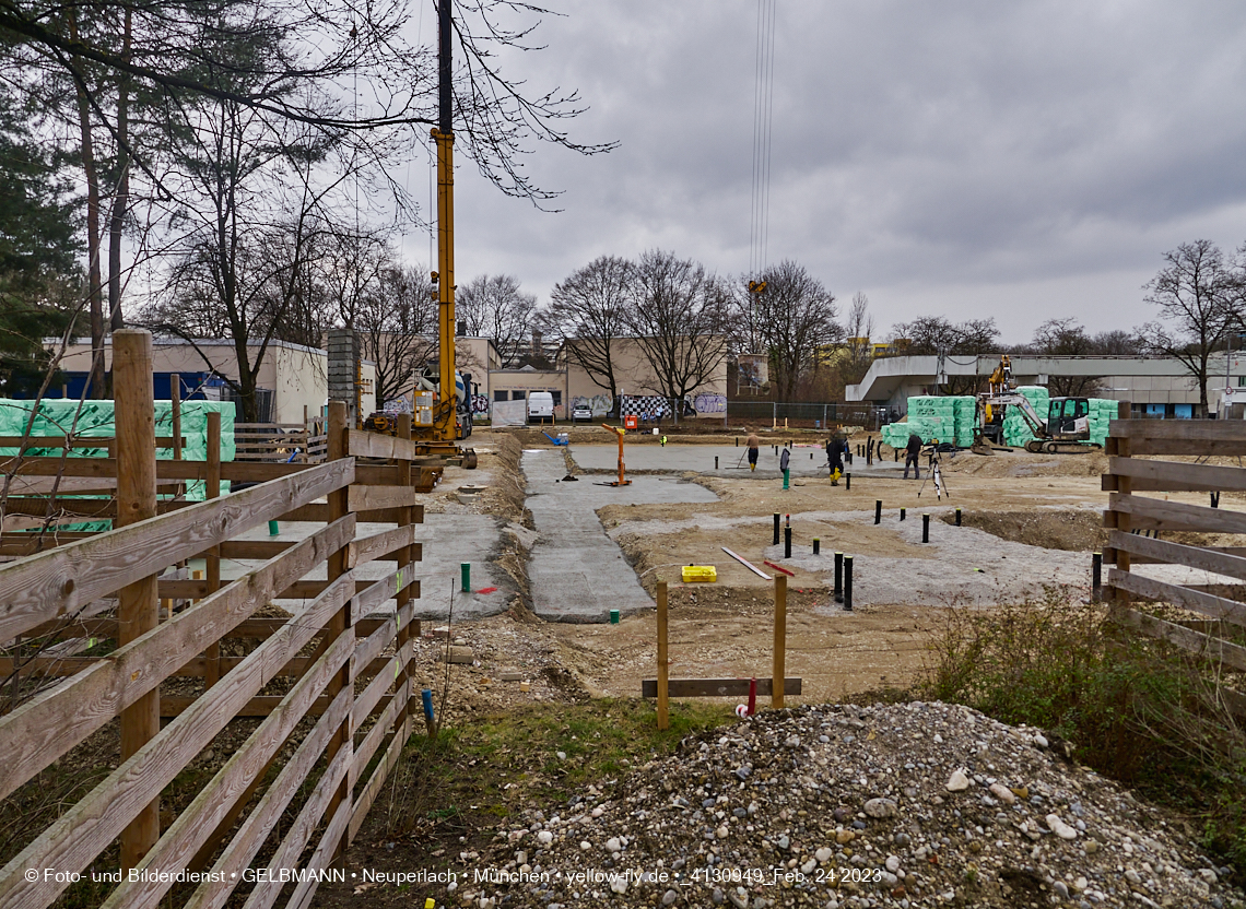 24.02.2023 -  Baustelle Haus für Kinder in Neupelach Quiddestraße 3